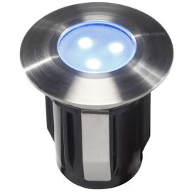 Alpha samostatné svietidlo, nerez 316, d=30mm LED 0,5W modrá IP68