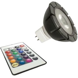 RGB Power LED 12V 3W + dialkové ovládanie
