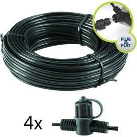 Kábel hlavný GARDEN LIGHTS so 4 odbočkami, 10m SPT-1W