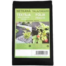 Netkaná.textília mulčovacia 1,6x10m ČIERNA 50g/m2