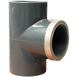 PVC T-kus 90° 40x1 1/4 "x40 VNZ, kovový kruh