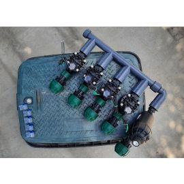 Zavlažovacia sústava uzla vodného zdroja s filtráciou