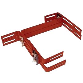 Kovový držiak regulovateľný - Terakota (2ks)