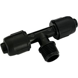 Skrutkovací T-kus 16x1/2" VOZx16 na kvapkovú závlahu
