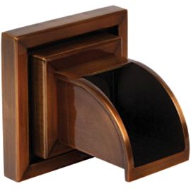 Chrlič na stenu štvorcový medený