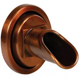 Chrlič na stenu kruhový medený