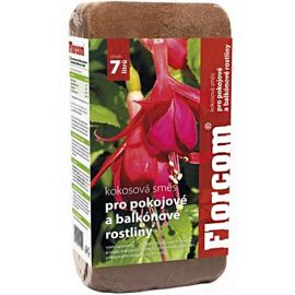 FLORCOM Substrát kokosový pre balkónové a izbové rastliny 450g (4litre)