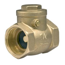 1" Spätná klapka mosadzná horizontálna