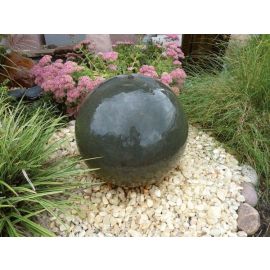 Žulová záhradná fontána GRANIT 30, black LESK