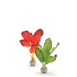 biOrb silk Plant set zelená a červená 20 cm