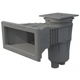 Skimmer široké hrdlo/17,5L štvorcové veko p/f RAL7004 šeda