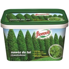 Hnojivo granulov. - FLOROVIT - tuje - 4,0 kg vedro