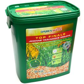 Hnojivo granulov. - GREEN WAVE - Top Finale - trávnik - jesenné - 8 kg (275 m2)