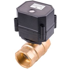 Guľový ventil s pohonom a indikátorom polohy 1" 9-30V (otvorený)