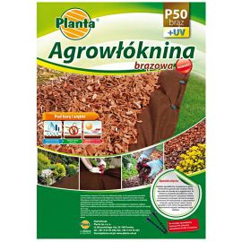 Netkaná textília - PLANTA - "50" - hnedá - 1,6m x 5m