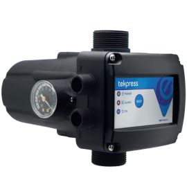 Tekpress 230V, 2,2kW prietokový spínač s flexošnúrou, zásuvkou a tlakomerom