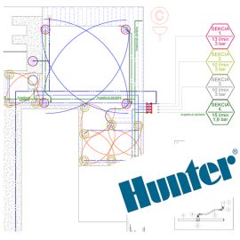 Projekt závlahy Hunter do 650 m2