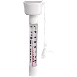 Teplomer bazénový, biely