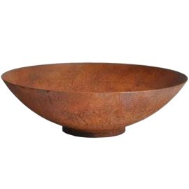 Vodná misa 100 x 21 cm - Corten s dierou