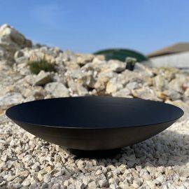 Misa na vodu z lakovanej ocele 150 x 31 cm - BLACK bez diery