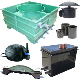 Zostava pre jazierka do 30 m³ so šachtou a filtrom Tripond C50