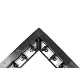 Záhradná lišta rohová GARDEN 55, čierna d1000/1160/š80/v55mm